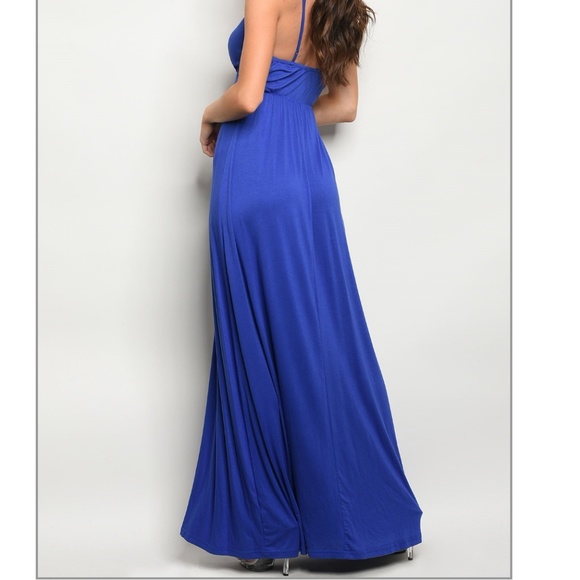 ❤HP❤1 Sz. S LEFT! comfy royal blue dress - Picture 3 of 5